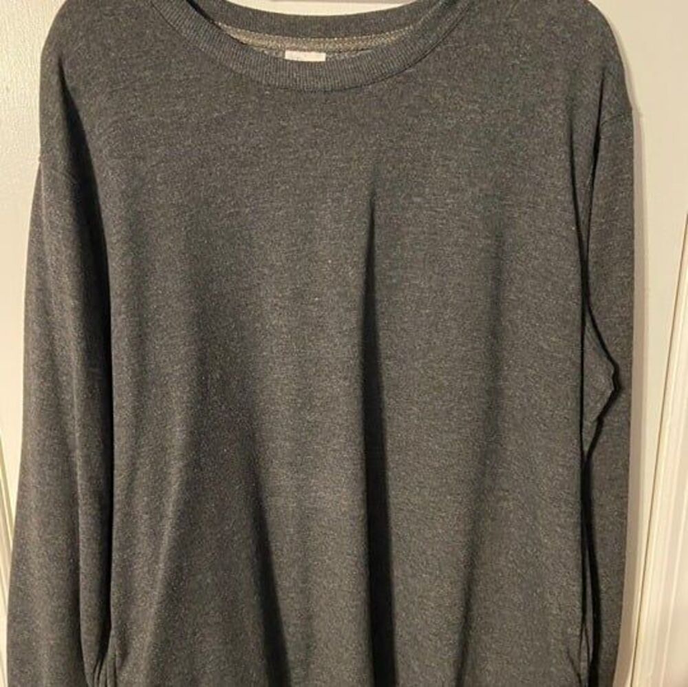 Stars Above XXL Dark Charcoal Grey Beautifully Soft Fleece Pullover Sweatshirt